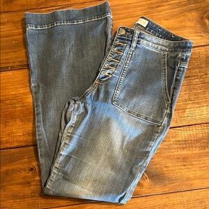 Miss Me Blue Flare Wide Leg Jeans